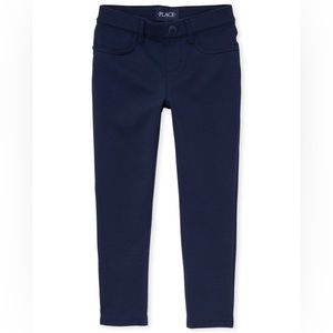 Girls Uniform Ponte Knit Pull On Jeggings - Tidal - Slim Fit!